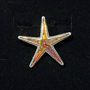 Sterling silver starfish pendant